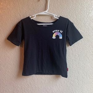 Girls 3T Black Levi's "Over It" Shirt